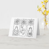 LA CARTE DE REMERCIEMENTS ULTIME (Fleur jaune)