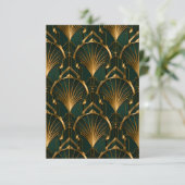 La carte de réponse de mariage Gatsby (Debout devant)