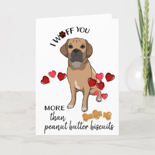 La carte de Saint-Valentin de votre chien en frich
