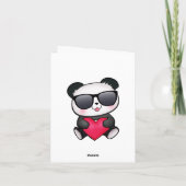 La carte de Saint-Valentin d'ours panda (Dos)