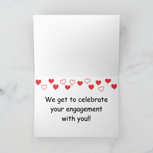 La carte de Saint Valentin pour les couples engagé (Intérieur)