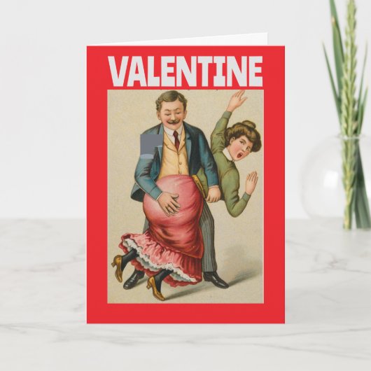 LA CARTE DE SALUT DE LA FUNNY WIFE DE VALENTINE (Devant)