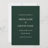 La carte de sauvegarde de la date de mariage Gatsb (Dos)