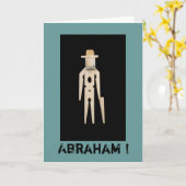 La carte de souhait l'Abraham 50 ans (Fleur jaune)