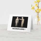 La carte de souhait présentée ses condoléances (Fleur jaune)