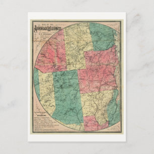 La carte de Stoddard de la nature sauvage des Adir