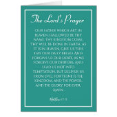 La carte de sympathie de la prière du Seigneur (Devant)