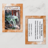 La carte de tarot de char (Devant / Derrière)