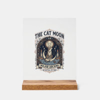 La carte de tarot de chat de lune majeure arcane v