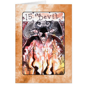 La carte de tarot de diable