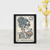 La carte de tarot de la Reine de Summerween (Fleur jaune)