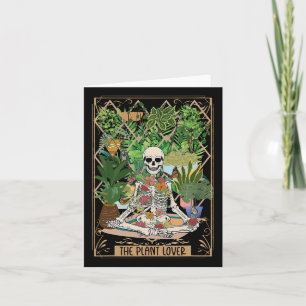 La carte de tarot de l'amateur de plantes Squelett