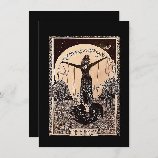 La carte de tarot de l'impératrice (Devant / Derrière)