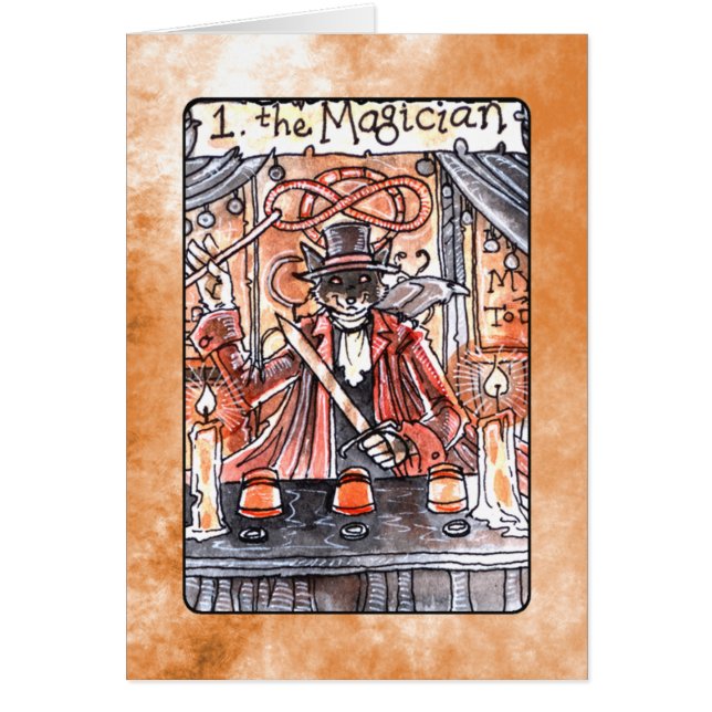 La carte de tarot de magicien (Devant)