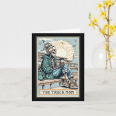 La carte de tarot de squelette de la mère de piste (Fleur jaune)