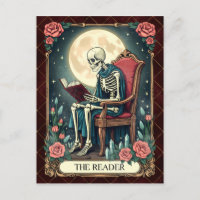 La carte de tarot de style vintage The Reader, ave
