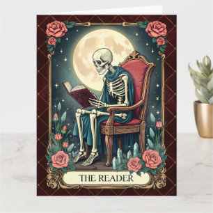 La carte de tarot de style vintage The Reader avec