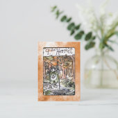 La carte de tarot d'ermite (Debout devant)