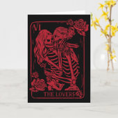 La carte de tarot des amants embrassant les sœurs  (Fleur jaune)
