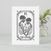 La Carte de Tarot des Amants Occulte Goth Hallowee (Debout devant)