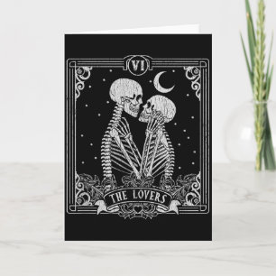 La carte de tarot des amoureux squelette Saint-Val