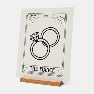 La carte de tarot du fiancé anneaux de mariage doo