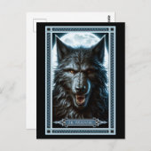 La Carte de Tarot du Loup-Garou (Devant / Derrière)