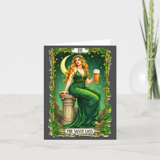 La carte de tarot élégante Sy L Saint-Patrick (Devant)
