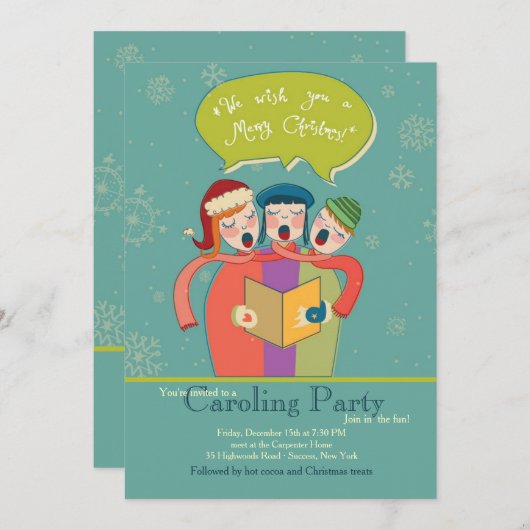 La carte de vacances de Carolers (Devant / Derrière)