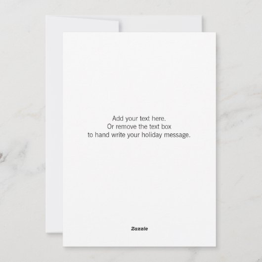 La carte de vacances plate de Noël Cardinal (Dos)