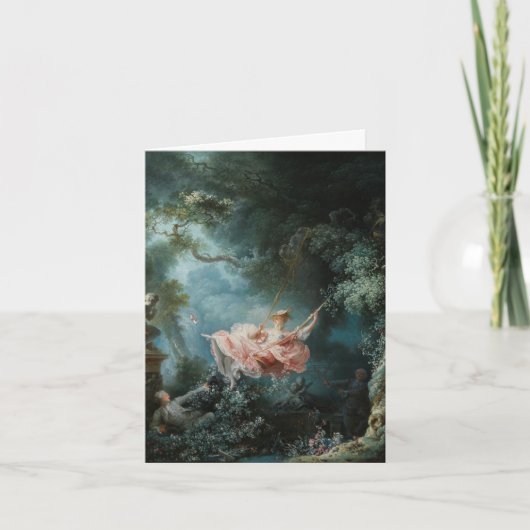 La carte de vacances pliée à balançoire (Devant)