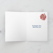 La carte de Valentine à personnaliser, Coeurs, Ros (Intérieur)