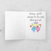 La carte de Valentine de fiancée (Intérieur)