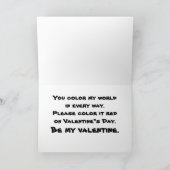 La carte de Valentine de grenouille d'arbre (Intérieur)