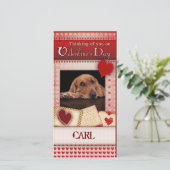 La carte de Valentine du chien (Debout devant)