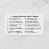 La carte de visite professionnelle de visite de (Dos)