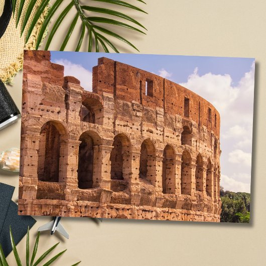 La carte de vœux Colisée Rome, Italie
