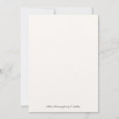 La carte de voeux d'Allen (Dos)