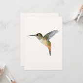 La carte de voeux d'Allen (Devant/Arrière en situation)