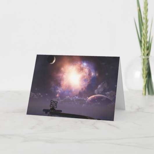 La carte de voeux d'astronome (Devant)