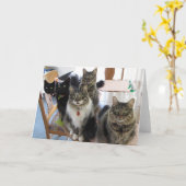 La carte de voeux de blanc de bande (Fleur jaune)