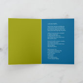 LA CARTE DE VOEUX DE BRENDA "JE CHANTE SON ÉLOGE " (Intérieur)