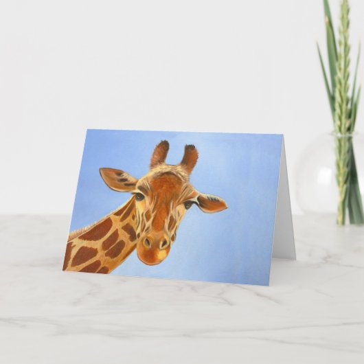 La Carte de voeux de Giraffe (Devant)