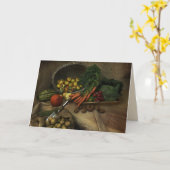 la carte de vœux de la récolte (Fleur jaune)