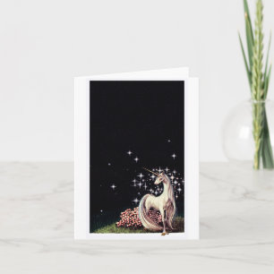 La carte de voeux de licorne