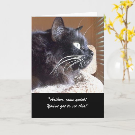 La carte de voeux de Merlin (Fleur jaune)