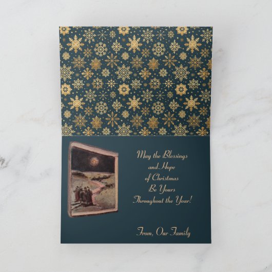 La carte de voeux de Noël (Intérieur)