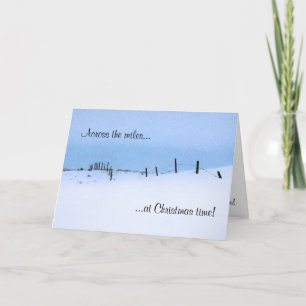 La carte de voeux de Noël à travers les miles