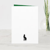 La carte de vœux de Noël des mignons animaux du du (Dos)