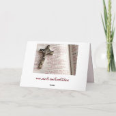 la carte de voeux de prière des lords (Dos)